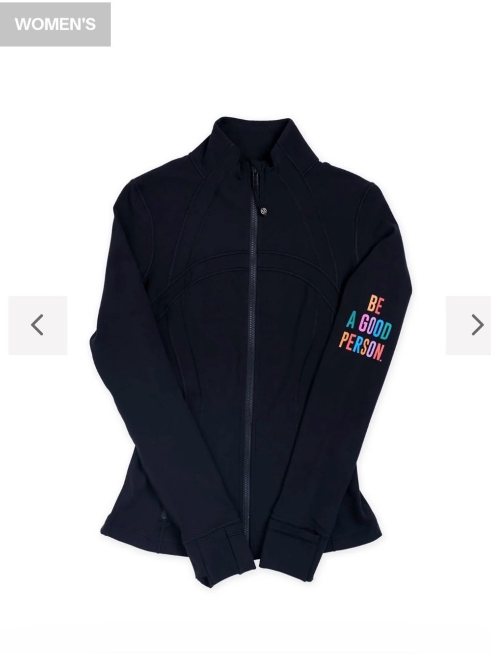 Lululemon Define Jacket Luon “Be A Good Person”